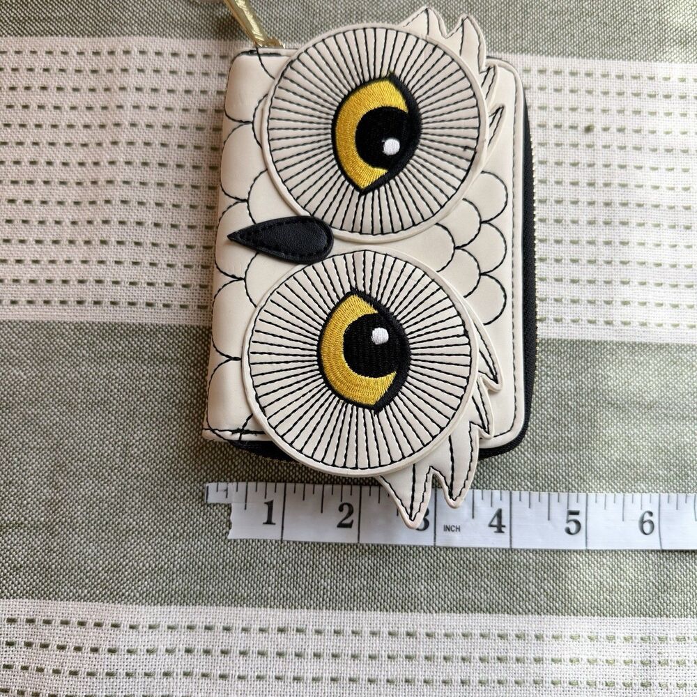 Loungefly Harry Potter Hedwig Snow Owl Zip Wallet NEW - Picture 6 of 6